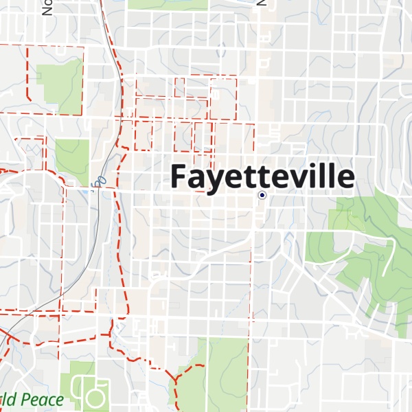 Map of Fayetteville Visitors Bureau