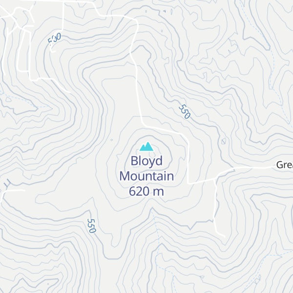 Map of Bloyd Mountain