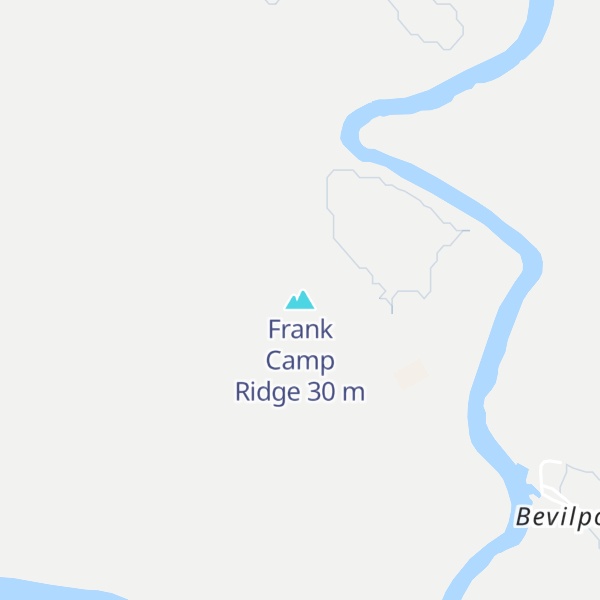 Map of Frank Camp Ridge