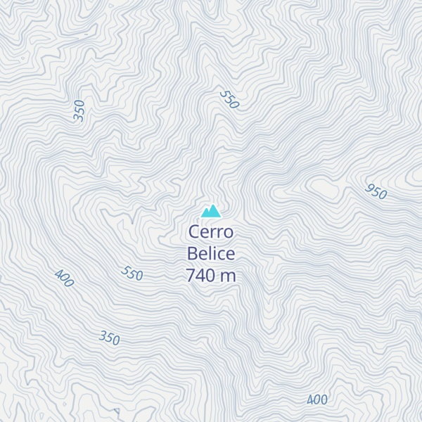 Map of Cerro Belice