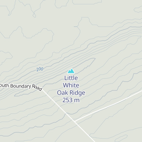 Map of Little White Oak Ridge