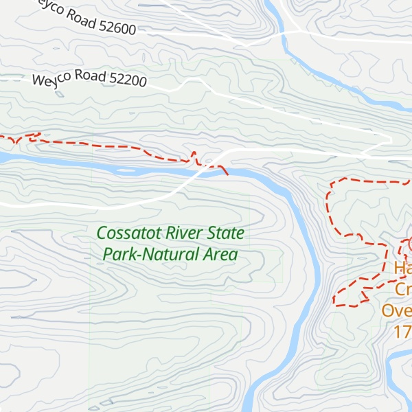 Map of Cossatot River State Park