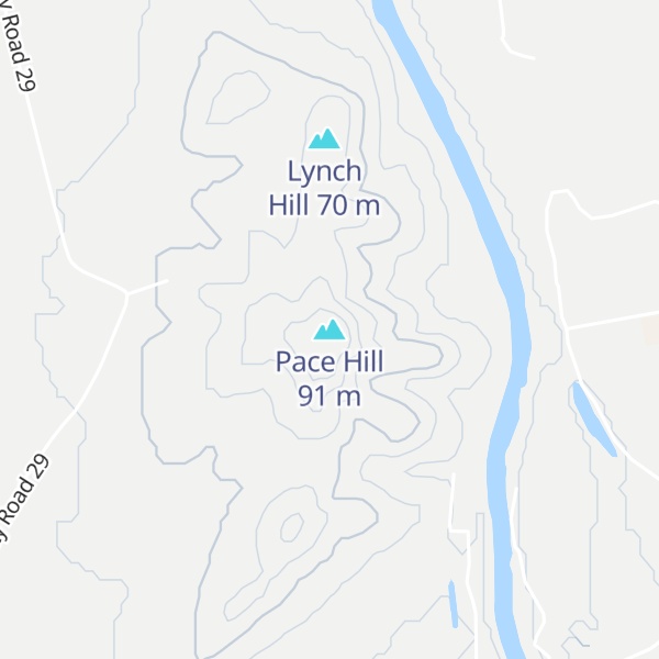 Map of Pace Hill