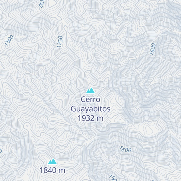 Map of Cerro Guayabitos