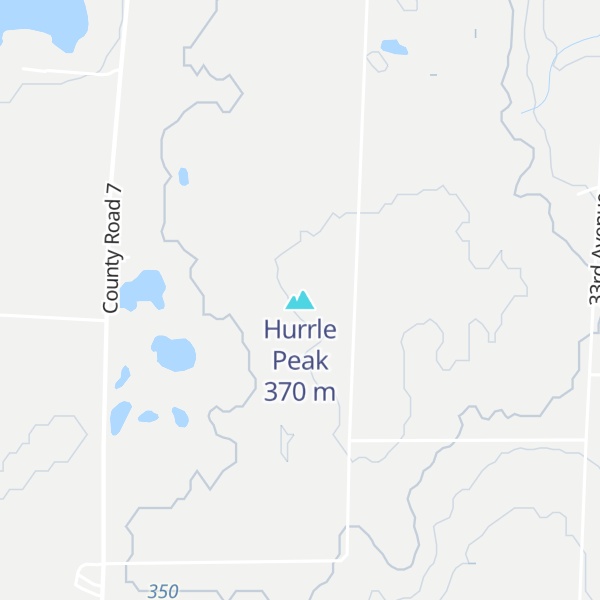 Map of Hurrle Peak