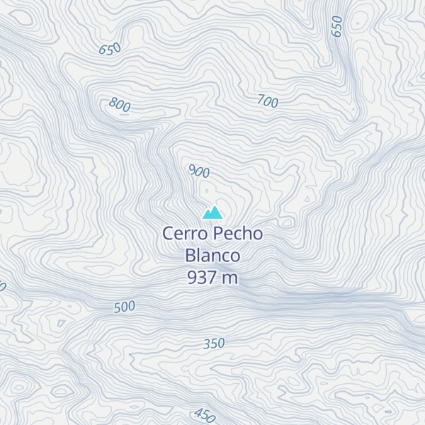 Map of Cerro Pecho Blanco