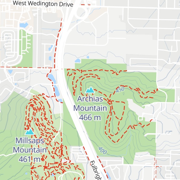 Map of Archias Mountain