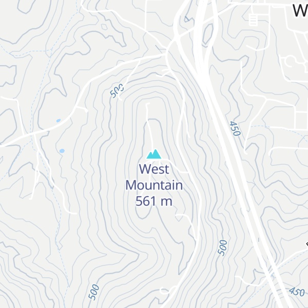 Map of West Mountain