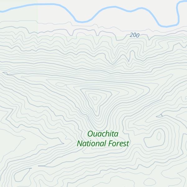 Map of Chalybeate Mountain