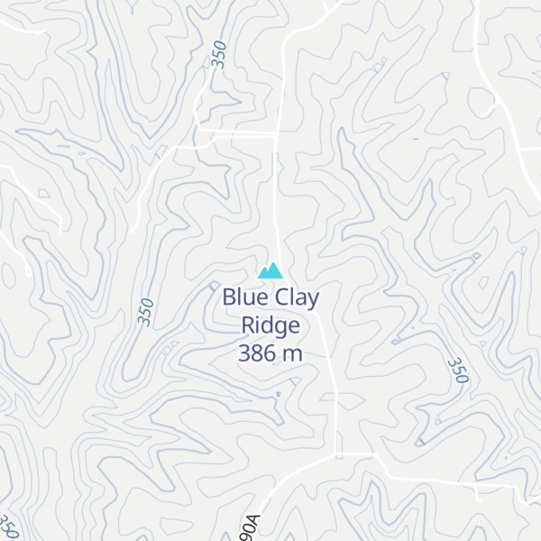 Map of Blue Clay Ridge