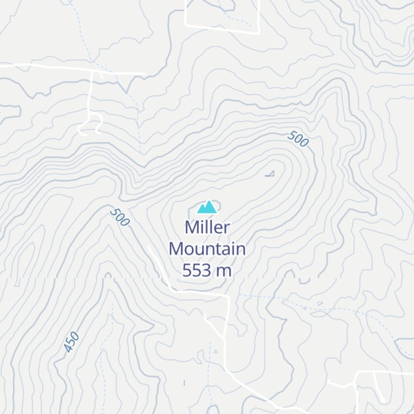 Map of Miller Mountain