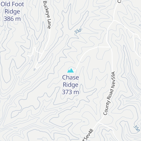 Map of Chase Ridge