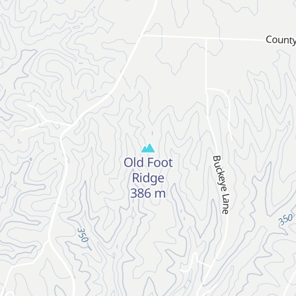 Map of Old Foot Ridge