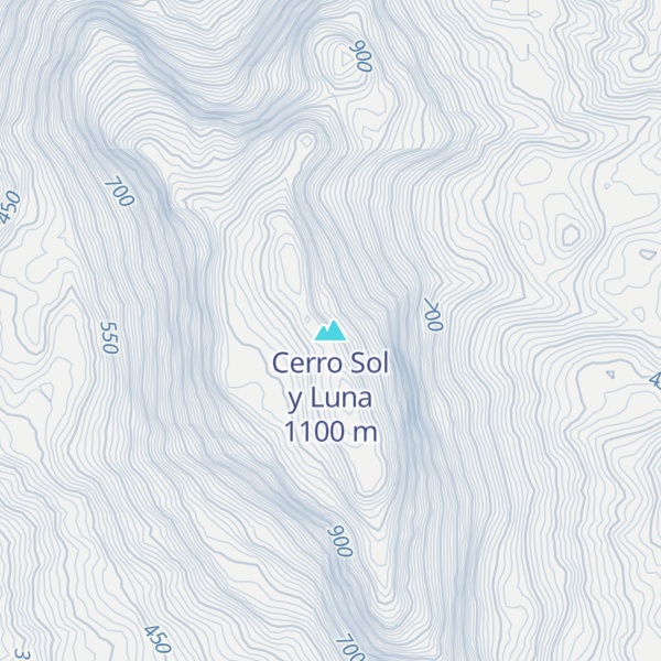 Map of Cerro Sol y Luna