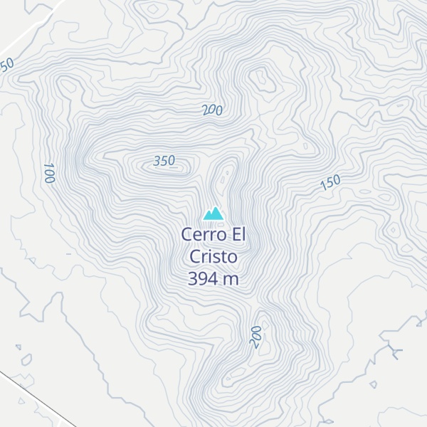 Map of Cerro El Cristo