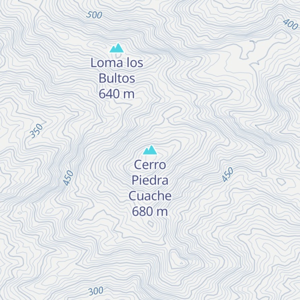 Map of Cerro Piedra Cuache