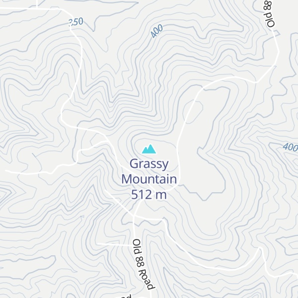 Map of Grassy Mountain