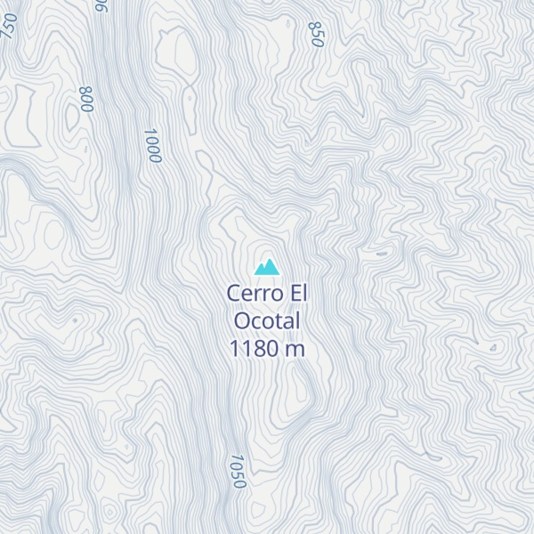 Map of Cerro El Ocotal