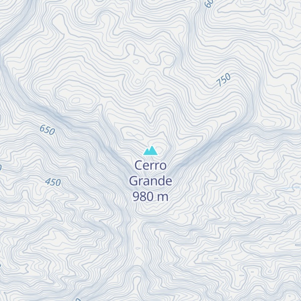 Map of Cerro Grande