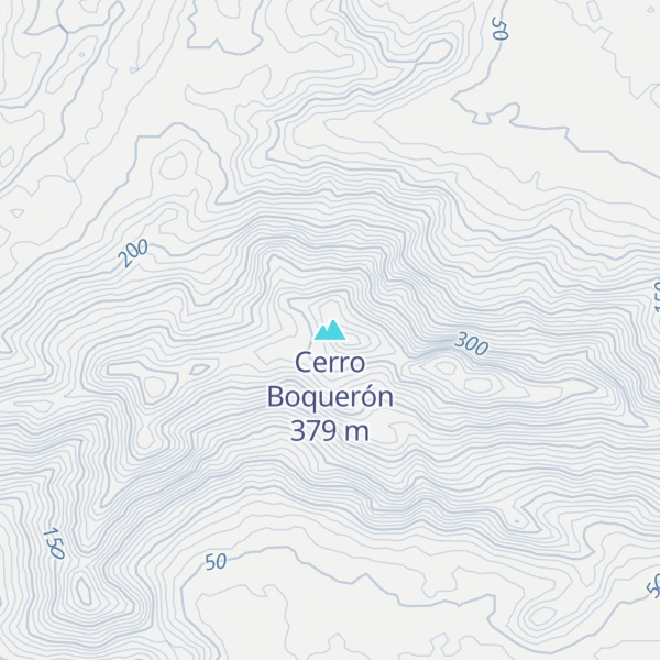Map of Cerro Boquerón