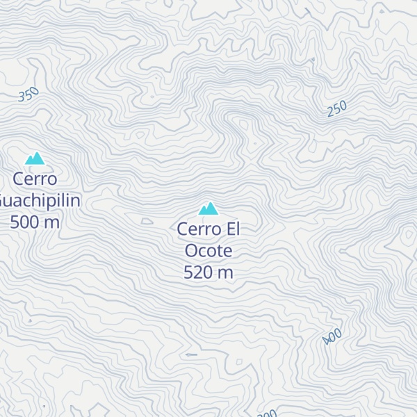 Map of Cerro El Ocote