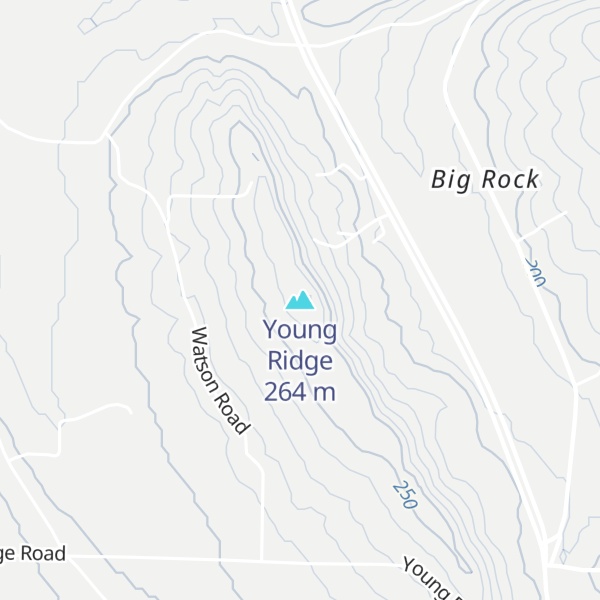 Map of Young Ridge