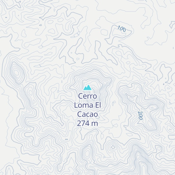 Map of Cerro Loma El Cacao