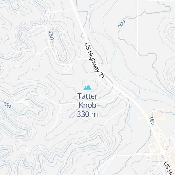 Map of Tatter Knob