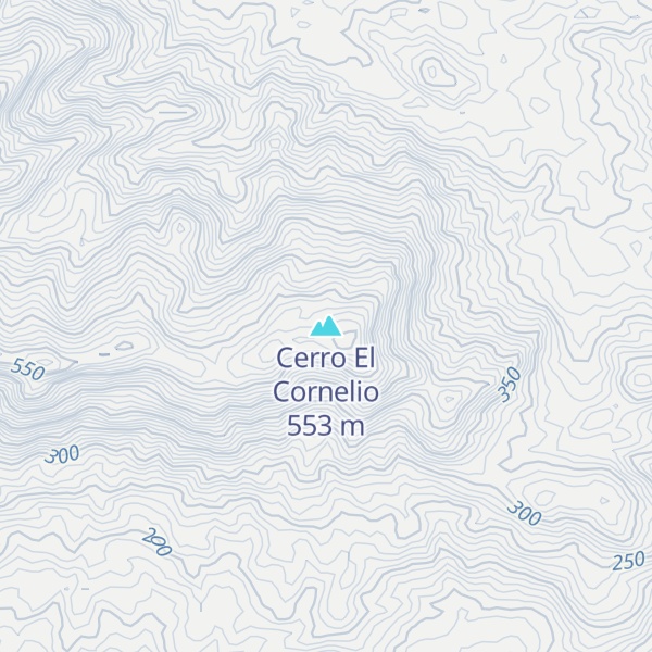 Map of Cerro El Cornelio