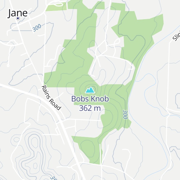 Map of Bobs Knob