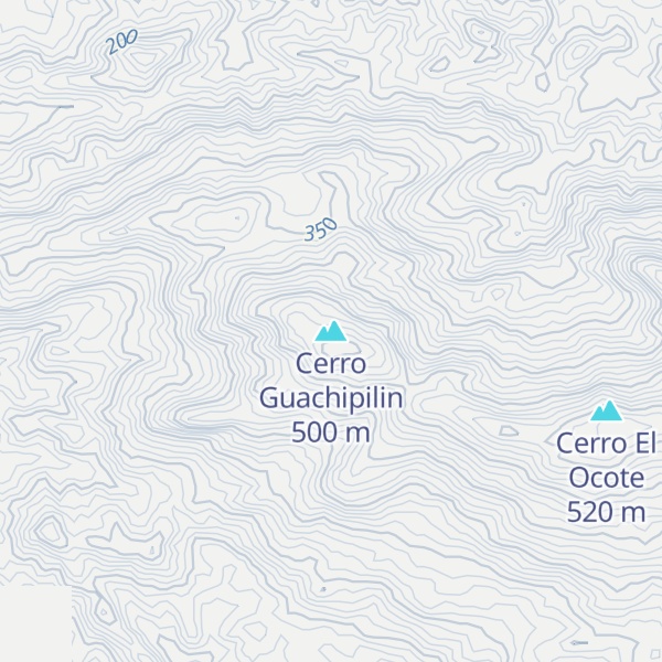 Map of Cerro Guachipilin