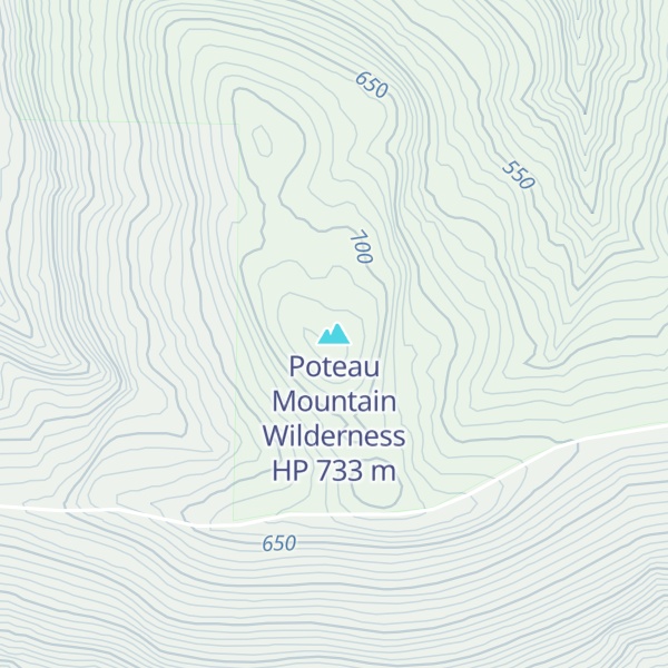 Map of Poteau Mountain Wilderness HP