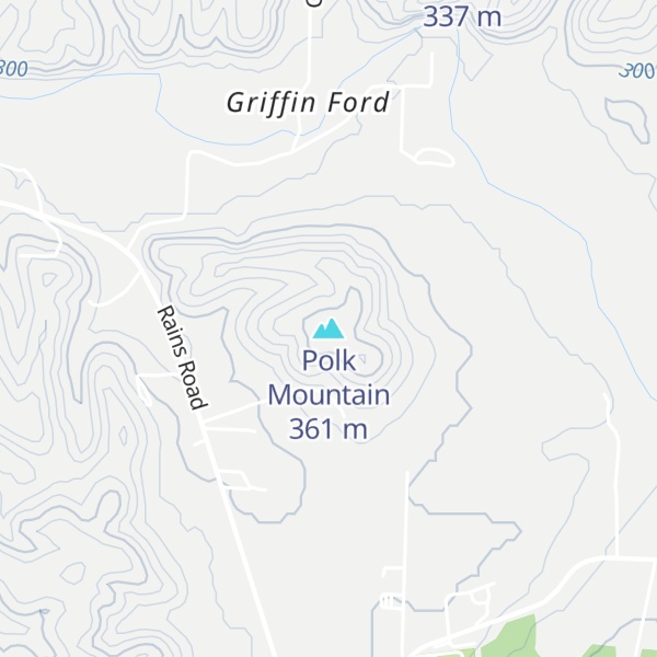 Map of Polk Mountain