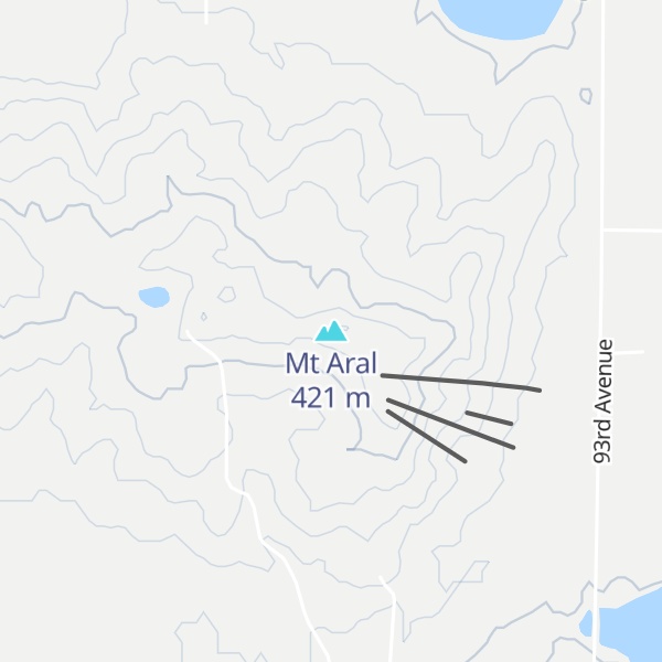 Map of Mt Aral