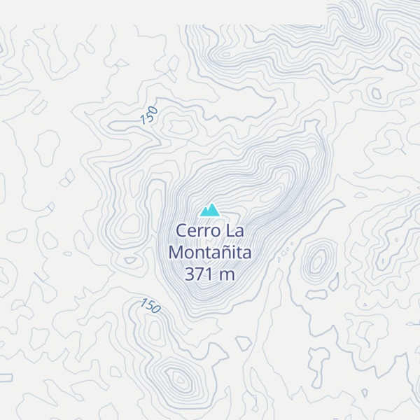 Map of Cerro La Montañita