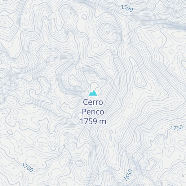 Map of Cerro Perico