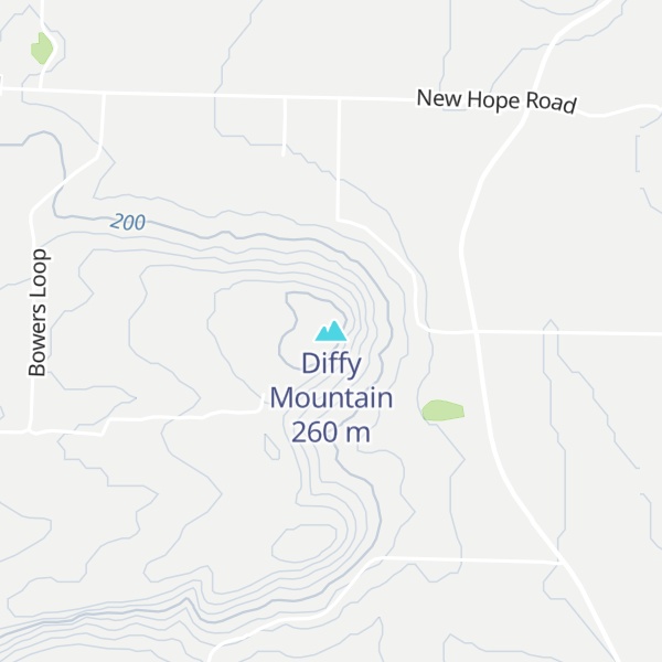 Map of Diffy Mountain