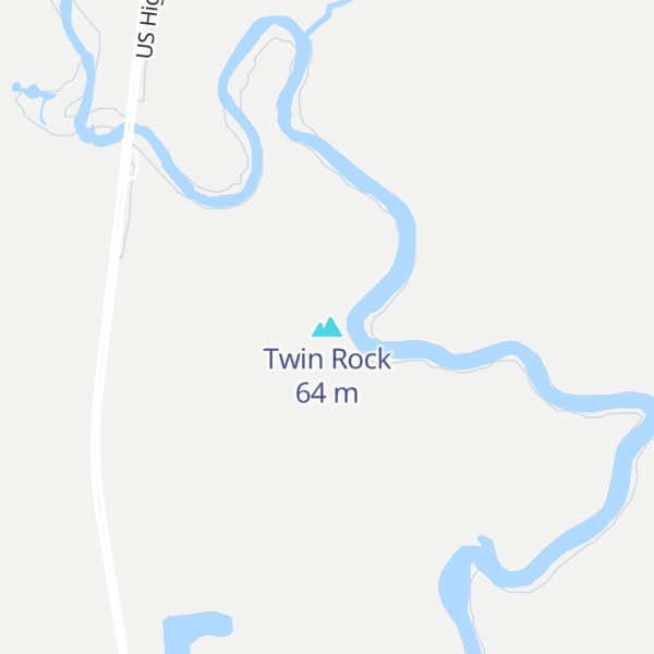Map of Twin Rock