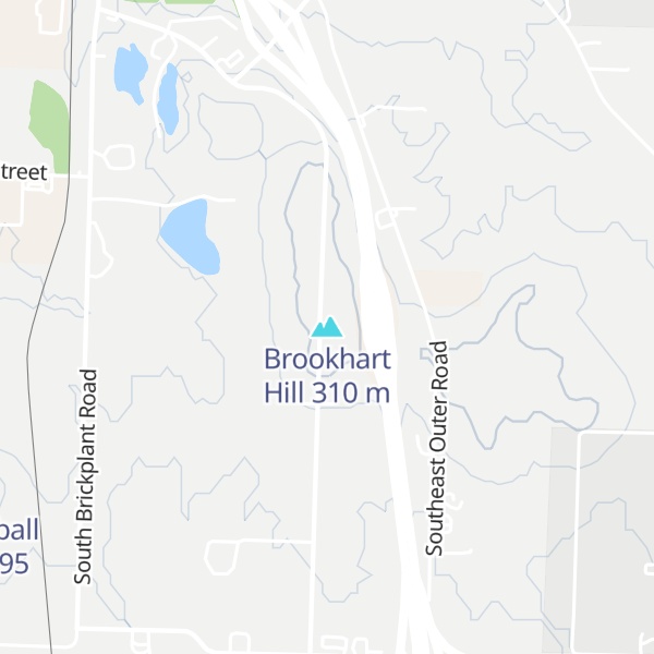 Map of Brookhart Hill