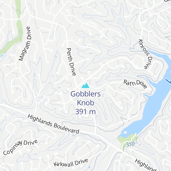 Map of Gobblers Knob