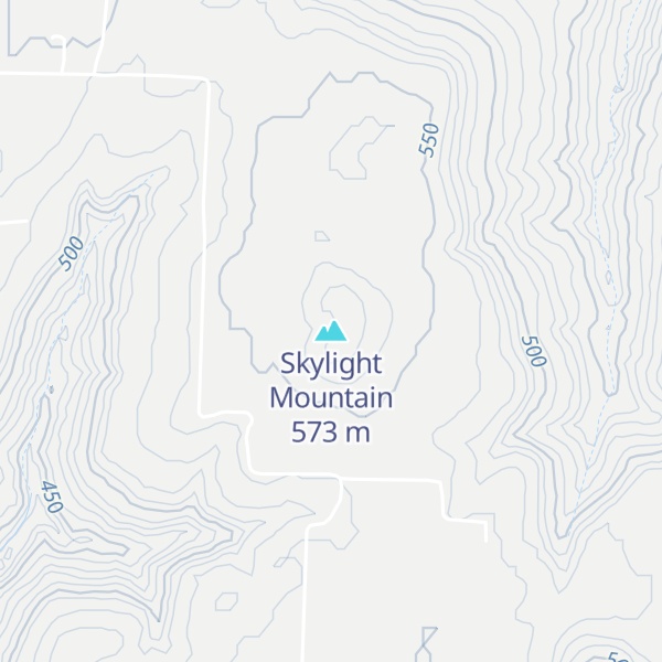 Map of Skylight Mountain