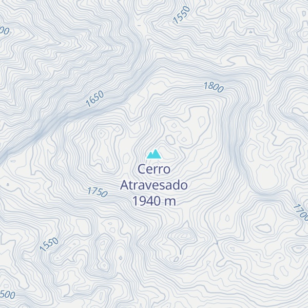 Map of Cerro Atravesado