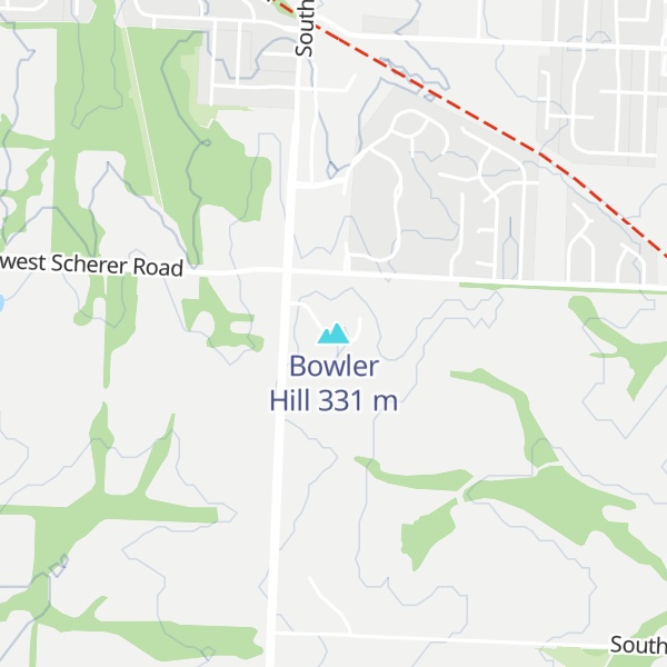 Map of Bowler Hill
