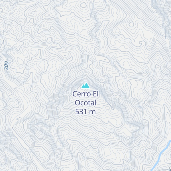 Map of Cerro El Ocotal