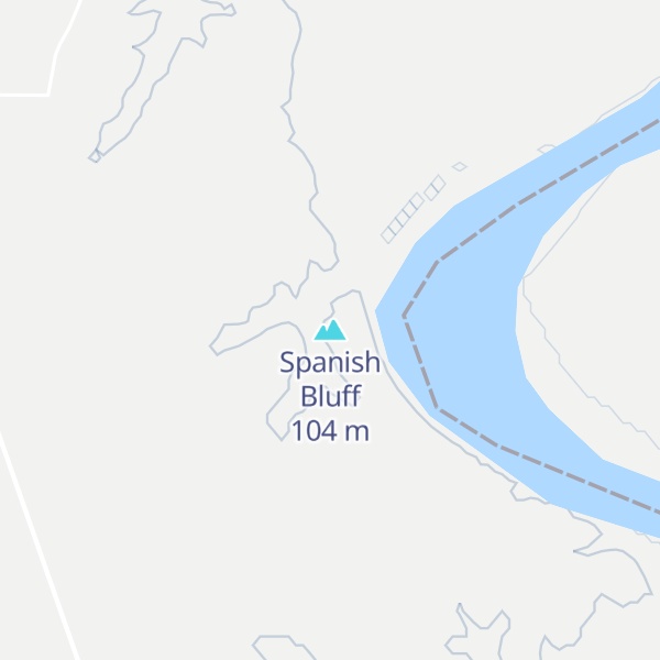 Map of Spanish Bluff