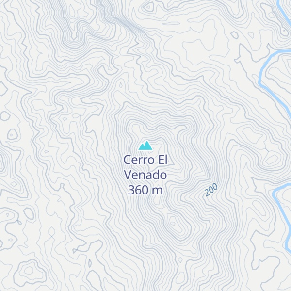Map of Cerro El Venado