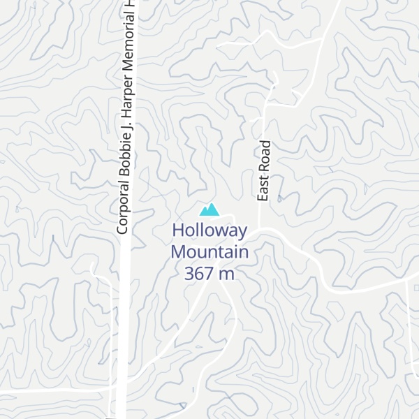 Map of Holloway Mountain