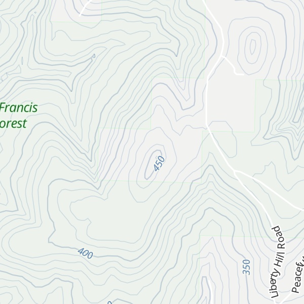 Map of Chinkapin Knob