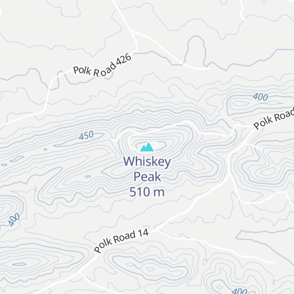 Map of Whiskey Peak