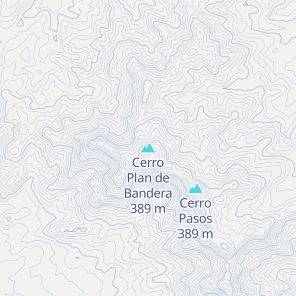 Map of Cerro Plan de Bandera